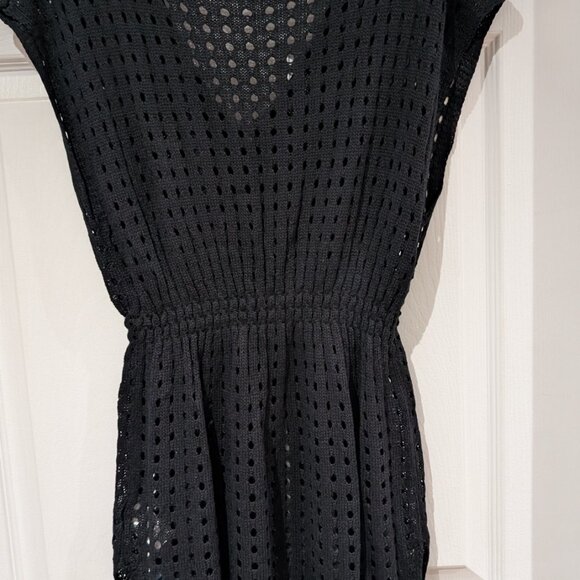 *NEW* (L) CUPSHE Cutout Cover-Up Mini Dress - Black - Picture 3 of 4